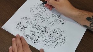 Карта фэнтези мира 6 | Рисуем ландшафты и называем замки