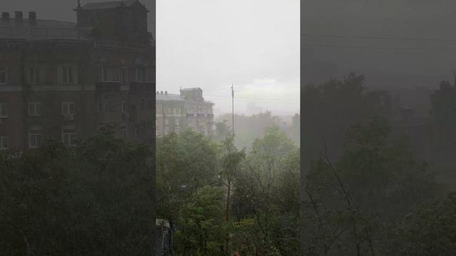 Москву заливает! Сильнейший ливень!