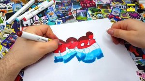 ГРАФФИТИ - PEPSI !!! КАК НАРИСОВАТЬ? !!! урок граффити graffiti logo