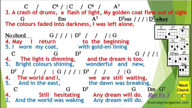 Joseph & the Technicolor Dream Coat - Any Dream Will Do - Ukulele Play Along - Music At Green Gable