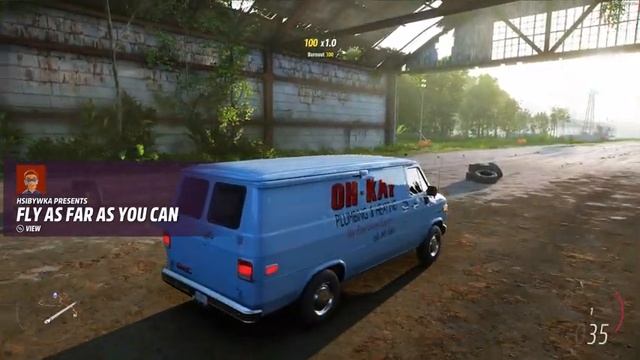 Forza Horizon 5 . GMC Vandura G-1500 1983 . Car Show Speed Jump Crash Test Drive . 4K 60fps. смотреть онлайн