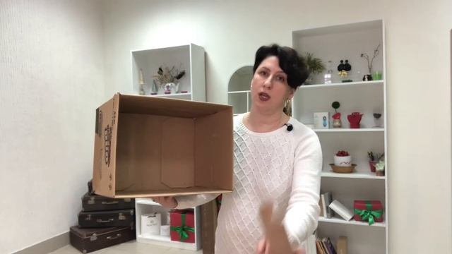 Декор картонной коробки