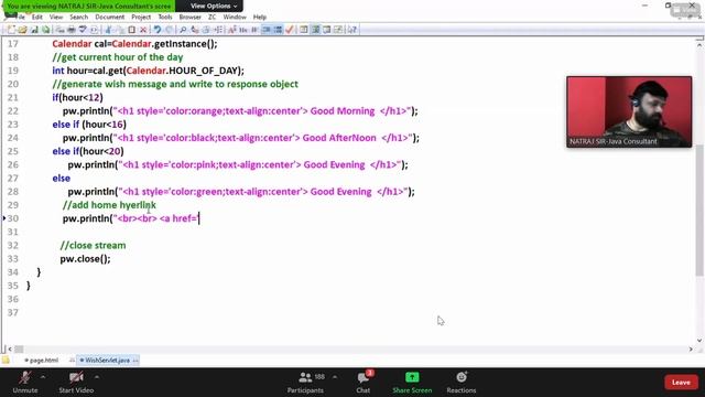 [Advance java]:Servletbased webApplication Html to servlet Communication using Hyperlink(06/02/2021