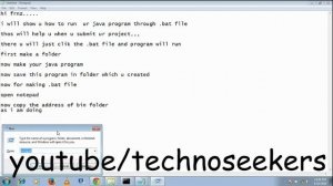 How to Run Your Java Program Through Batch file (.bat)