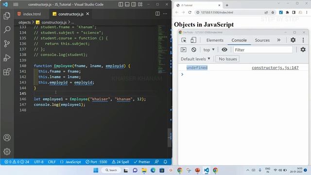 new Keyword in JavaScript - Part- 12 || JavaScript tutorial for Beginners || Tutorial - 39