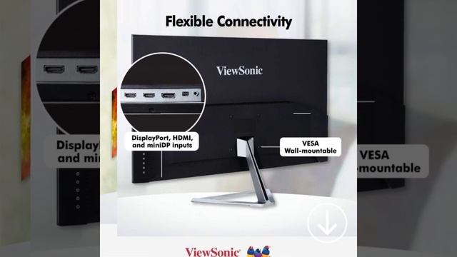 ViewSonic VX2776 SH Full HD IPS Monitor, 1920 x 1080 Pixels 27 inches Frameless Bezel, 75Hz, Flicke смотреть онлайн