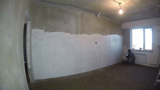 Грунтовка и шпаклевка стен, работа на строительных ходулях Дербент(TIMELAPSE) смотреть онлайн