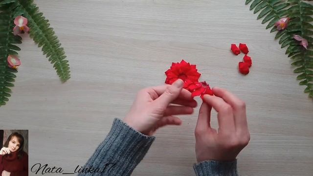 ??красивый цветок (новый лепесток) с репсовой ленты на стреле?? смотреть онлайн