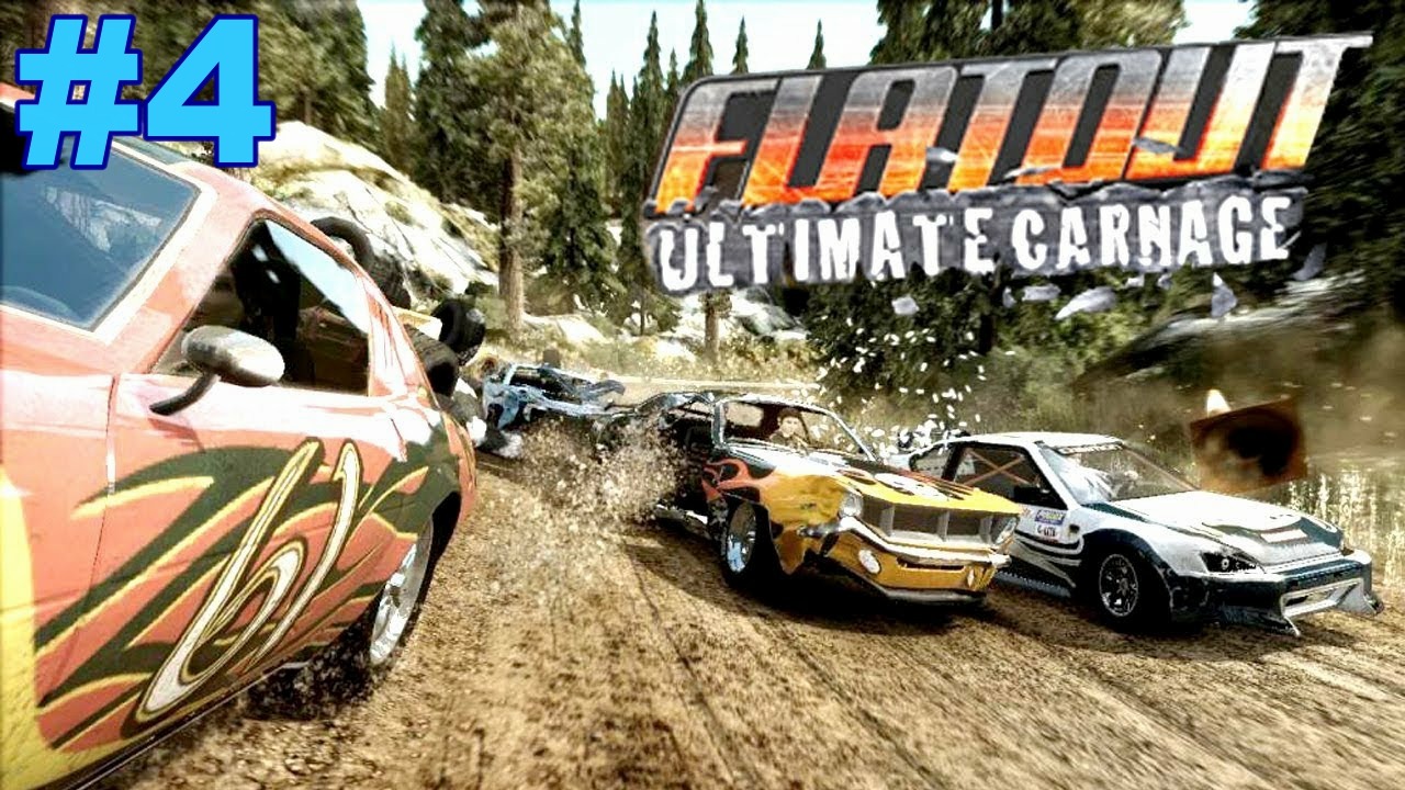 ?FlatOut: Ultimate Carnage. Прохождение на автомобиле "Malice". Кубки с 5 по 8. #4