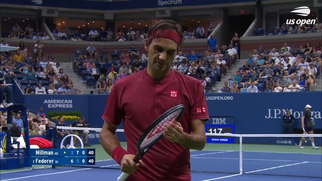 John Millman vs Roger Federer in a stunner under the lights! | US Open 2018 Round 4