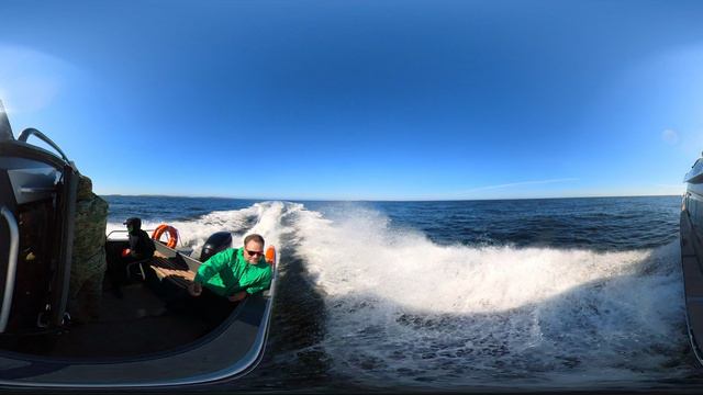 Уезжаем с Соловков. Панорамное видео 360. Смотреть в браузере с качеством 4К