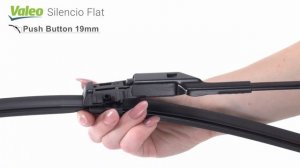 Установка дворников Valeo Silencio Flat - Push Button 19mm