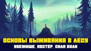 Основы выживания в лесу. Часть 1 | Убежище, костер, медицина и сила воли