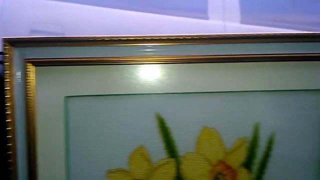 Оформление вышивки в багет