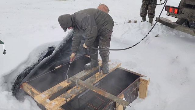 Бетонирование фундаментов в зимний период