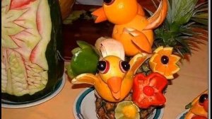 Оригинальные и простые поделки для школьников из овощей и фруктов