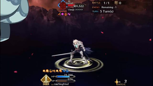 [FGO:NA] Babylonia: Childhood's End. Tiamat vs Siegfried (solo). смотреть онлайн
