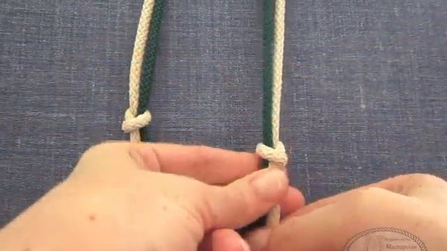 Азбука макраме. Урок 3. Узлы из двух нитей (галстучный и армянский / macrame tutorial
