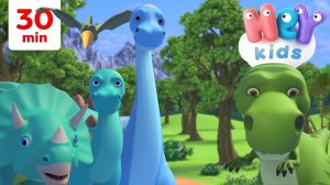 Voici les dinosaures et Plus! | Chansons pour Enfants | HeyKids - Chansons des maternelles