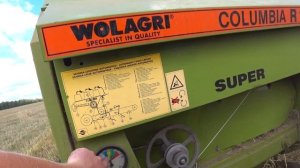 Трактор МТЗ-82 заготовка соломы.