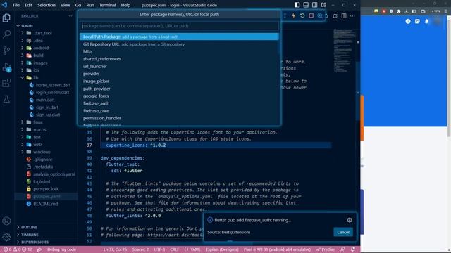 Firebase Authentication With Flutter - Sign in With Firebase - 06 - Flutter eCommerce App Firebase