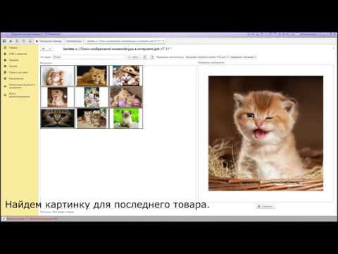 Поиск изображений для номенклатуры в Интернете для 1С: УТ 11