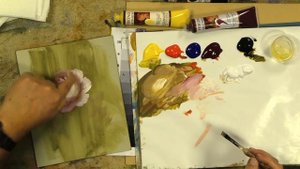 30 minutes - 30 roses - 30 days Painting Challenge Day 1