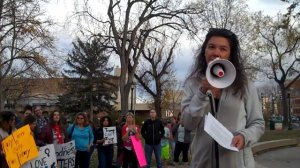 Meg Fossinger - Speech on Self-Care - Safety Pin Brigade Protest - Acacia Park - Nov  13, 2016