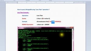 MONGODB FIND  $LT LESSTHAN DEMO