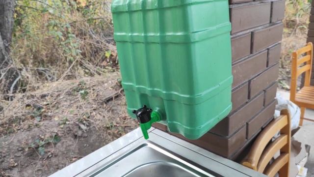 Мойка для посуды на даче в беседке. смотреть онлайн