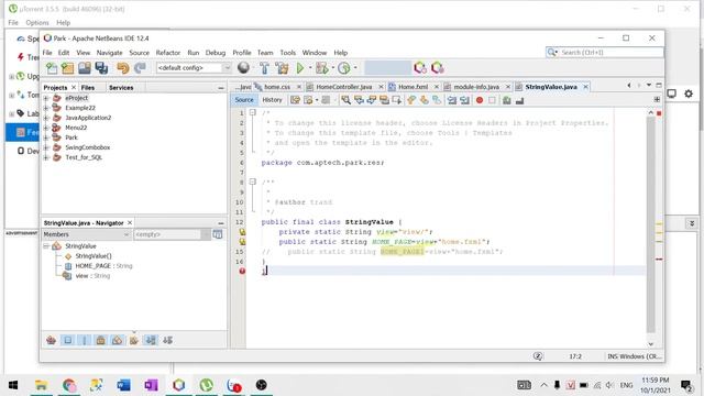 Show tab Projects, Files, Services on Netbeans смотреть онлайн