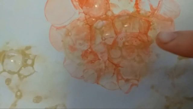 Рисуем цветы мыльными пузырями урок от Кадынцевой Екатерины смотреть онлайн