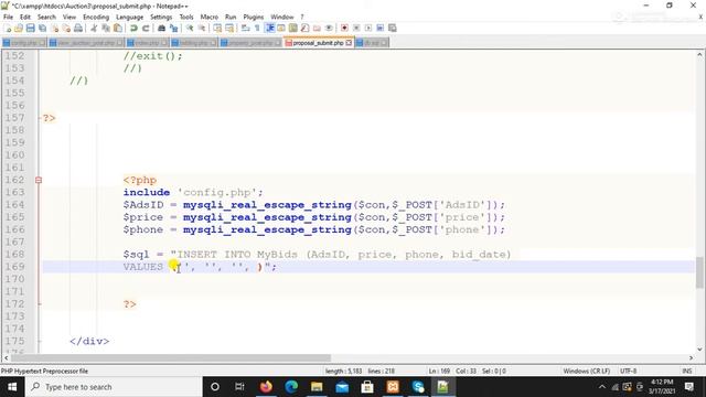How To Create Online Auction Website Bidding System in PHP (Part 3) || Make Online Auction Website