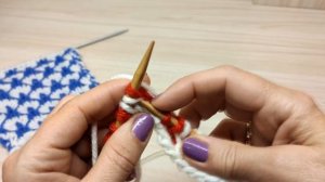 Шикарный ленивый жаккард. Вязание спицами.