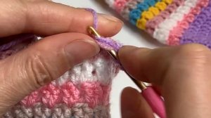 Носки крючком из остатков пряжи. Ленивым способом, свяжет даже начинающий. ??