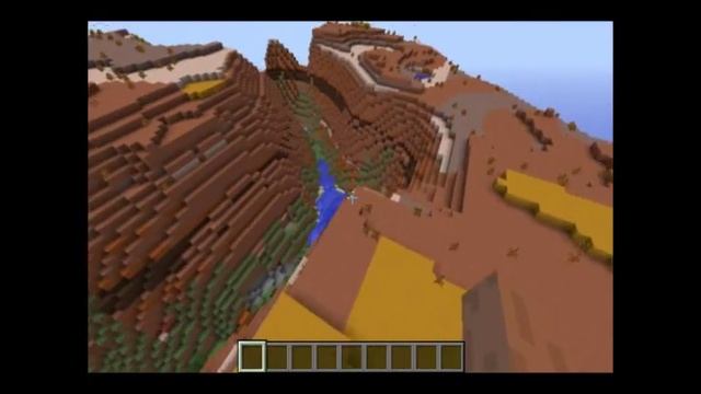 Minecraft Mesa seed 1.7.10, rivers, clay canyons, and oh the colors смотреть онлайн