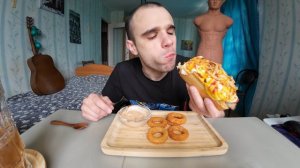 МУКБАНГ ШАУРМА С КРЕВЕТКАМИ / ХОТ - ДОГ ЧЕШСКИЙ / FAST FOOD / ОБЖОР/ EATING Mukbang / ASMR АСМР