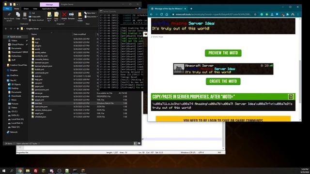 Minecraft Server: How to change your MOTD (Vanilla & Plugins) смотреть онлайн