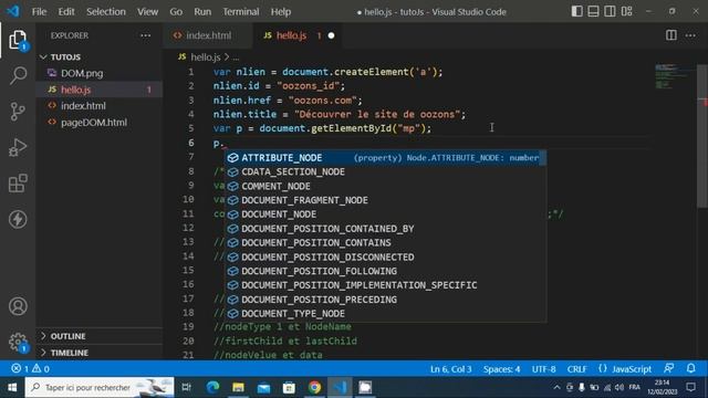 JAVASCRIPT FACILE #29 -createElement,appendChild, createTextNode смотреть онлайн