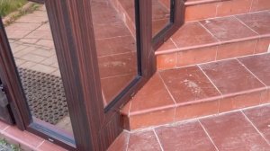 Остекление крыльца дома ПВХ профилем Rehau.