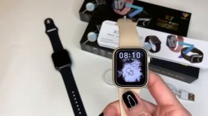 Обзор Смарт часов X7 (лучшая копия Apple Watch 7 41mm) настройка на телефон ?