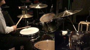 The Beatles - A Hard Day's Night (Drums cover from fixed angle)