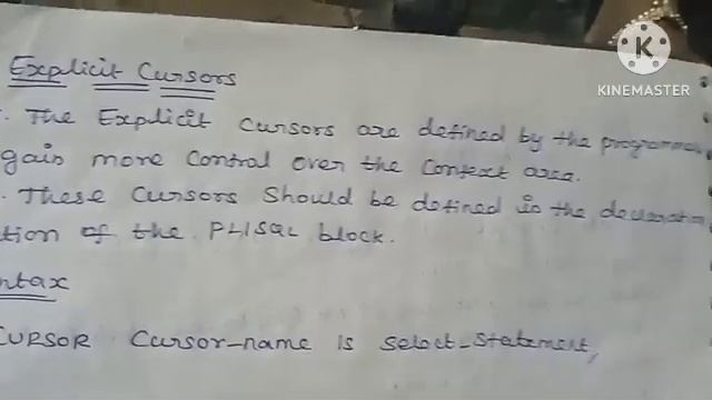 cursors in pl/ sql | dbms in tamil #sscomputerstudies , #cursors, #pl/sql, #dbms