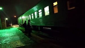 отправление пригородного поезда Пачелма - Пенза с ОП Сельмаш