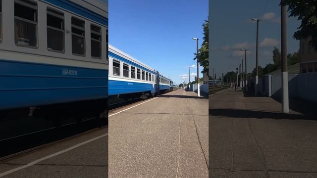 Ддб1 002 с 2м62 1126 (Б) на станции Полоцк маршрут Поставы-Полоцк