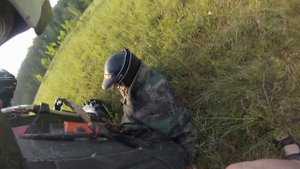 Квадроцикл перевернулся