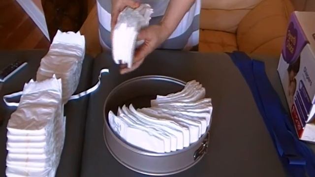 Велосипед из памперсов-оформление подарка смотреть онлайн