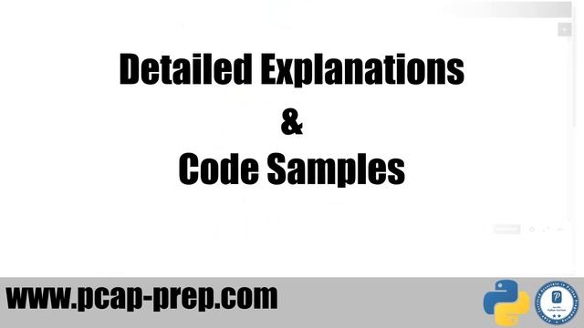Python PCAP certification - Practice Tests. Get certified ! www.pcap-prep.com