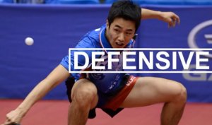 Defensive stile chopping technique table tennis backspin Защита настольный теннис защитник шипы