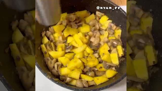 Картофель с грибами